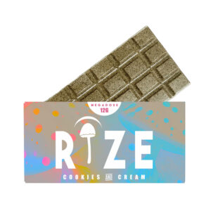 Rize – Cookies & Cream Megadose Mushroom Chocolate Bar 12G