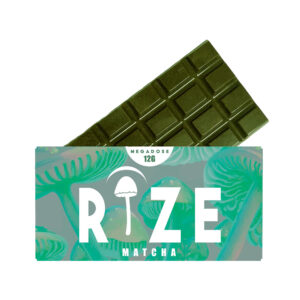 Rize – Matcha Megadose Mushroom Chocolate Bar 12G