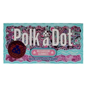 Blue Cotton Candy PolkaDot Magic Mushroom Belgian Magic Blend Gummies