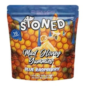 Blue Raspberry Stoned Mad Honey Gummies 10000MG 10ct
