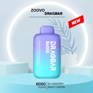 ZOOVOO DRAGBAR BLUEBERRY RAZZ LEMON – 6000 PUFFS