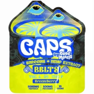 Breezeberry Caps by Good Morels Shrooms+Hemp Extract Belts THC-A+D9+THC-P Gummies 5000mg