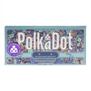 Coconut Bound PolkaDot Mushroom Belgian White Chocolate 200mg Per Piece