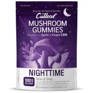 Nighttime Lavender Honey Cutleaf Mushroom CBN Gummies 1000mg