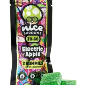 Electric Apple Nice Shrooms To-Go Mushroom Gummies 2ct