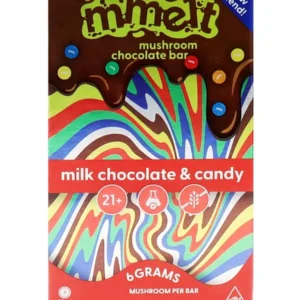 Milk Chocolate & Candy Mmelt Mushroom Chocolate Bar 6G