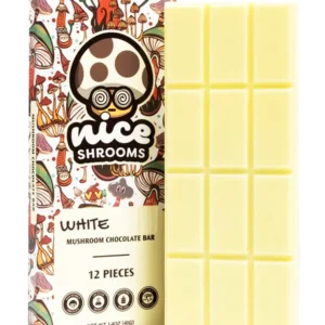 Nice Shrooms White Mushroom Chocolate Bar