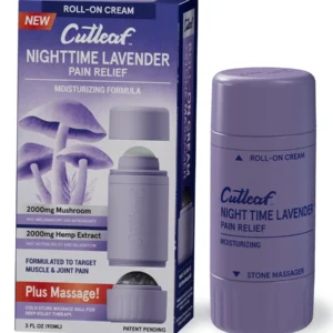Nighttime Lavender Moisturizing Cutleaf Mushroom Hemp Roll On 2000mg