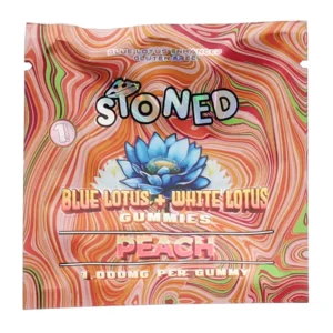 Peach Stoned Blue Lotus + White Lotus Gummies 1000mg 1ct