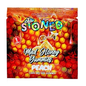 Peach Stoned Mad Honey Gummies 1000MG 1ct