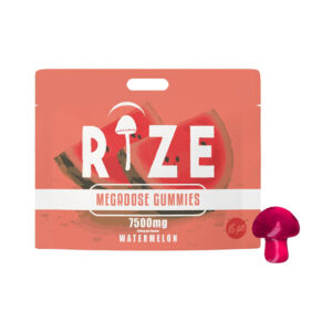 Rize – Watermelon Megadose Mushroom Gummies 7500mg – 15ct
