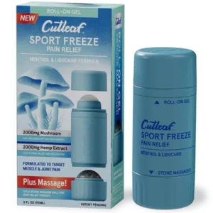 Sports Freeze Menthol and Lidocain Cutleaf Mushroom Hemp Roll On 2000mg