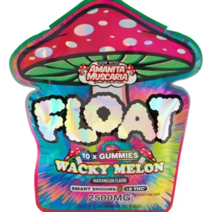 Wacky Melon Float Mushroom Gummies + Delta 9 THC 2500mg