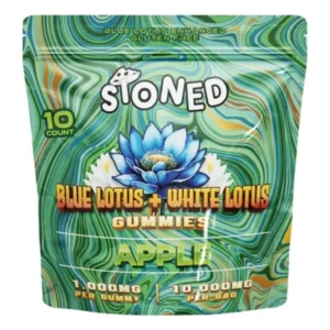 Apple Stoned Blue Lotus + White Lotus Gummies 10000mg 10ct