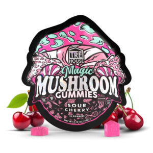 TreHouse Sour Cherry Magic Mushroom Gummies