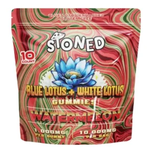 Watermelon Stoned Blue Lotus + White Lotus Gummies 10000mg 10ct