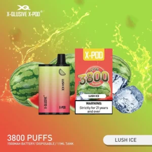 X-QLUSIVE X-POD LUSH ICE – 3800 PUFFS