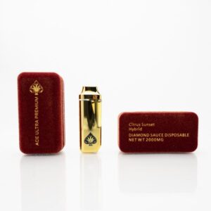 ACE ULTRA – DISPOSABLE RECHARGEABLE VAPE CART – DIAMOND SAUCE – 2G (2000MG)